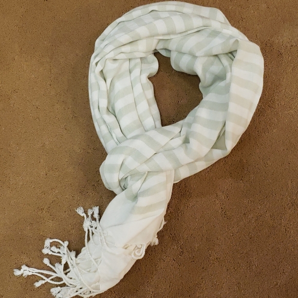 (2for$8) Soft striped scarf, OS - Picture 2 of 5